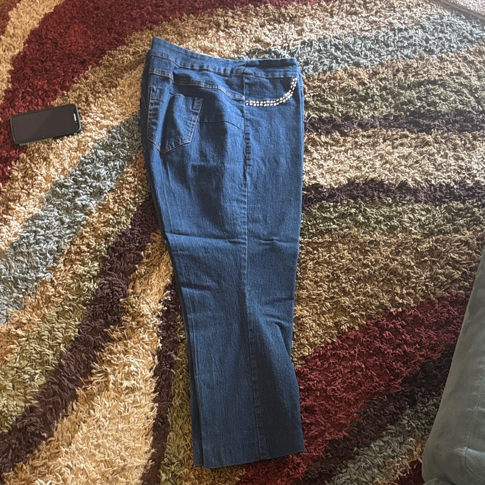Elegant Blue Straight Leg Women's Jeans